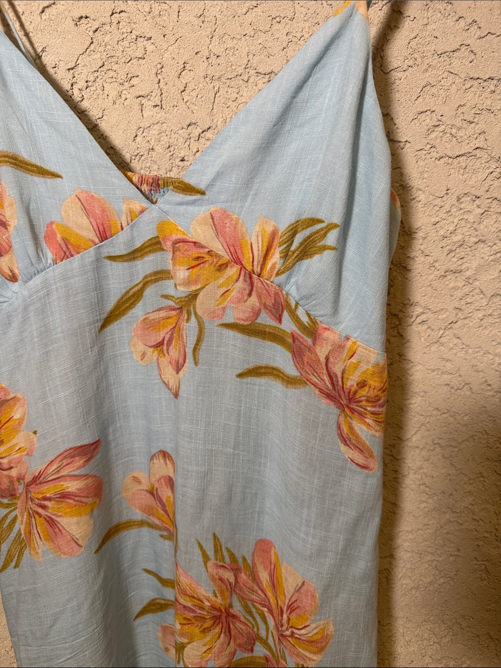 Paper Heart maxi floral powder blue dress - Picture 3 of 6